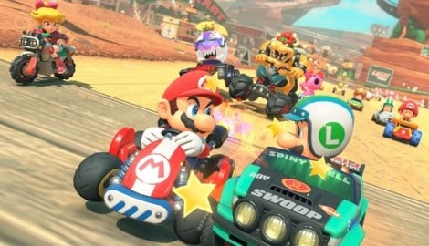 In „Mario Kart World“ fahren 24 Rivalen um den Sieg – das sorgt für Chaos und Gedränge, gerade ...