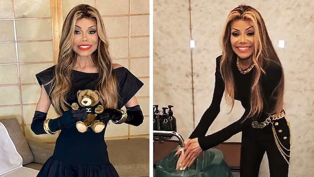 Bilder wie diese versetzen die Fans von La Toya Jackson, die extrem zierlich wirkt, in Sorge.