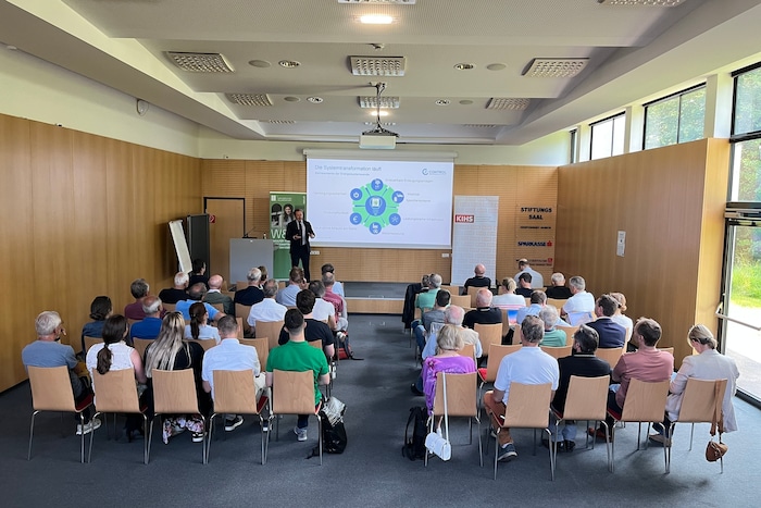 E-Control-Vorstand Alfons Haber hielt einen Vortrag auf der Uni Klagenfurt.