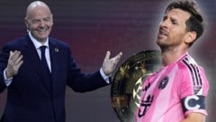 Das hat sich FIFA-Präsident Gianni Infantino (li.) sicherlich anders vorgestellt. Die ...