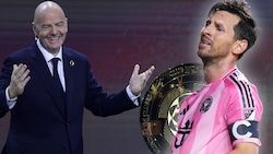 Das hat sich FIFA-Präsident Gianni Infantino (li.) sicherlich anders vorgestellt. Die ...