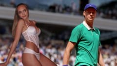 Jannik Sinner (r.) soll sich mit Laila Hasanovic getroffen haben.