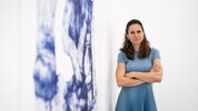 Blauer Kugelschreiber – von Mittel bis Großformat: Michaela Kessler