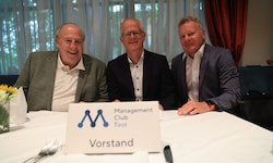 MC-Vorsitzender Helmut Lutz, IV-Präsident Max Kloger und MC-GF Erwin Walch (v. li.)