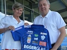 Barbara Muhr und TSV-Obmann Erich Korherr