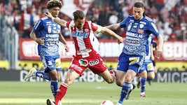 Mateo Karamatic (rechts) wechselt von Hartberg zu Al-Nasr.