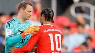 Manuel Neuer (l.) und Leroy Sane