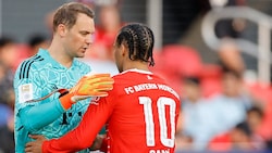 Manuel Neuer (l.) und Leroy Sane
