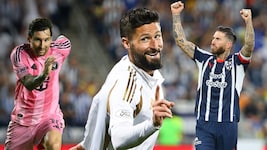 Lionel Messi, Olivier Giroud und Sergio Ramos (v.l.n.r.)