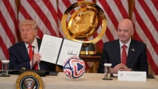 Mächtige Männer: US-Präsident Donald Trump und FIFA-Boss Gianni Infantino.