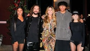 Heidi Klum mit ihren Kindern Lou, Johan, der jetzt seinen Highschool-Abschluss machte, und Leni ...