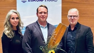 Spitzenkandidat Rene Bickel (Mitte) und seine Mitstreiter müssen sich mit drei ...