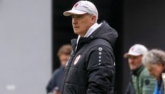 War knapp vorm Sprung: Hofer.