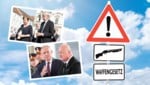 Bundespräsident Van der Bellen macht sich für ein schärferes Gesetz stark. Minister Karner und ...