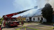 Insgesamt 105 Mann waren damit beschäftigt, das Feuer in Hollabrunn zu löschen.