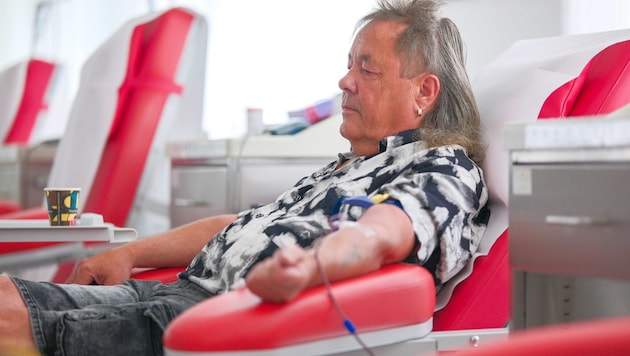 Josef Bamberger spendete bereits zum 29 Mal sein Blut.