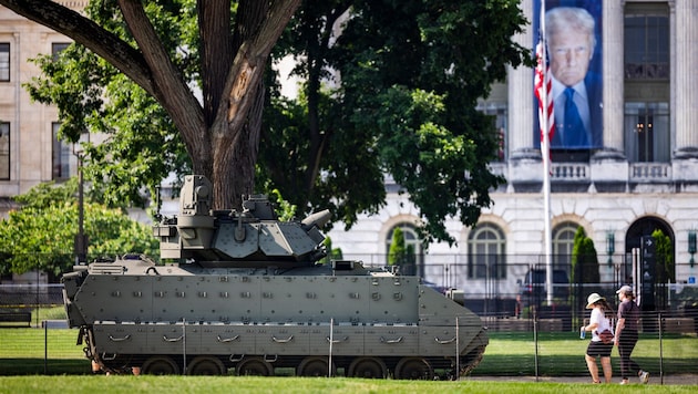 Donald Trump wünschte sich eine bombastische Militärparade wie in Russland oder Nordkorea – die ...