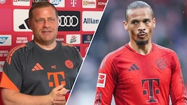Max Eberl (li.) und Leroy Sane