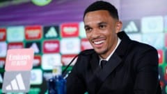 Trent Alexander-Arnold strahlte und glänzte bei seiner Real-Präsentation.