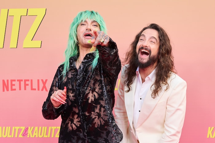 Bill und Zwillingsbruder Tom bei der Berlin-Premiere von „Kaulitz & Kaulitz“.