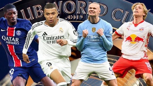 Egal, wie oft Dembele, Mbappe, Haaland oder Bidstrup (von links) bei der Klub-WM netzen – wir ...