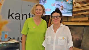 Duo der Kulturhauptstadt 2024, die im Salzkammergut über die Bühne ging: Manuela Reichert und ...