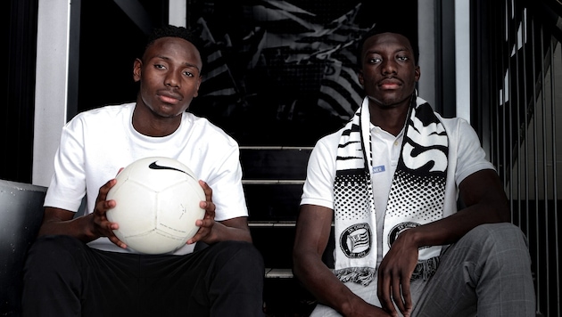 Lazarre (li.) und Jabateh stoßen zum SK Sturm.