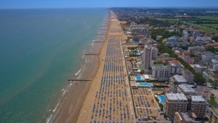 Jesolo hat einen der längsten Strände Italiens.