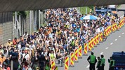 Rund 700 Demonstranten fuhren über die Autobahn.