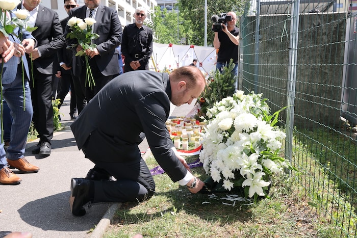 Ümit Vural, Präsident der islamischen Glaubensgemeinschaft in Österreich, bei der ...