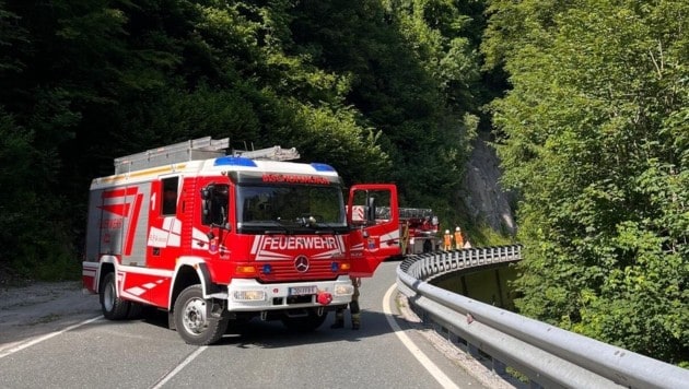 Die Freiwillige Feuerwehr Bischofshofen war mit 18 Mann im Einsatz.