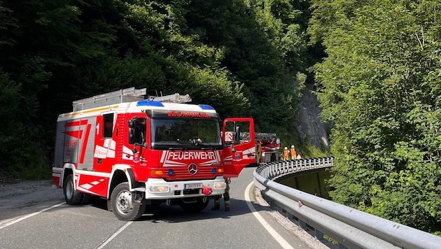 Die Freiwillige Feuerwehr Bischofshofen war mit 18 Mann im Einsatz.