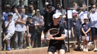 Dominic Thiem zog die Blicke in Alt Erlaa auf sich.