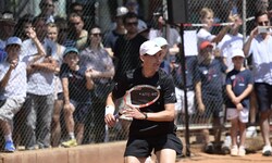 Dominic Thiem zog die Blicke in Alt Erlaa auf sich.