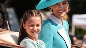 Prinzessin Charlotte und Prinzessin Kate trugen bei der diesjährigen „Trooping The ...