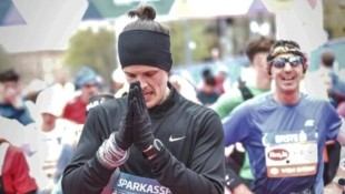 Nach Kampf mit sich selbst im Ziel: Raffael hatte es geschafft. 