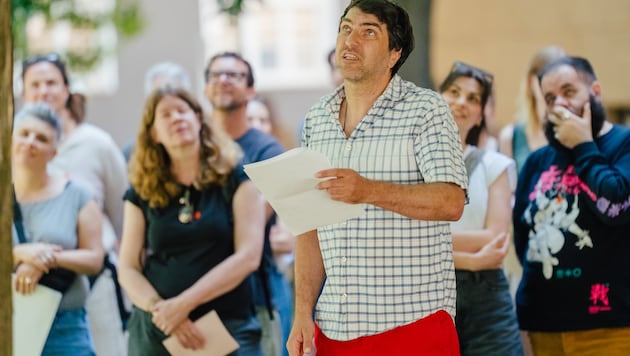 Martin Niederbrunner spielte „Kri“ von Stefan Wipplinger am Grazer Ortweinplatz