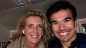 Bagher Ahmadi (re.) mit „Tatort“- Kommissarin Maria Furtwängler. In „Die Rache an der Welt“ ...