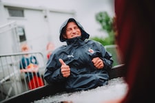 Rückkehrer Stefan Lainer im Entmüdungsbecken.