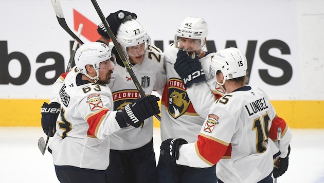 Die Florida Panthers sind in der National Hockey League (NHL) nur noch einen Sieg vom zweiten ...