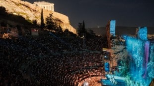 Puccinis „Turandot“ vor der Kulisse der Akropolis im Odeon des Herodes Atticus.