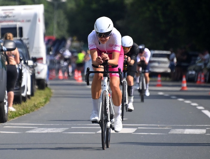 Chiara Marita Szolderits führt das Damen-Rennen an.