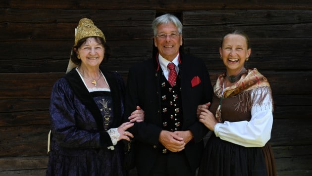 Monika Plieschnegger, Peter Kaiser und Andrea Plieschnegger. „Die Bildunterschrift könnte ...