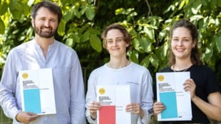 Preisträger: Stefan Wipplinger, lynn t musiol, Fabienne Dür