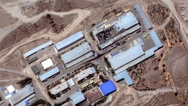 Diese Atomanlage im Iran wurde im Juni 2025 vom US-Militär bombardiert.