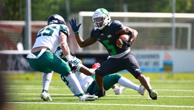 Rahsaan Lewis (re.) und die Ducks-Offensive hatten es schwer.