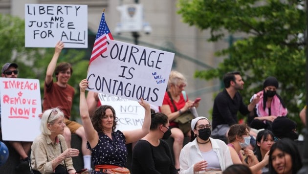 Proteste gegen Trumps Abschiebepolitik in New York