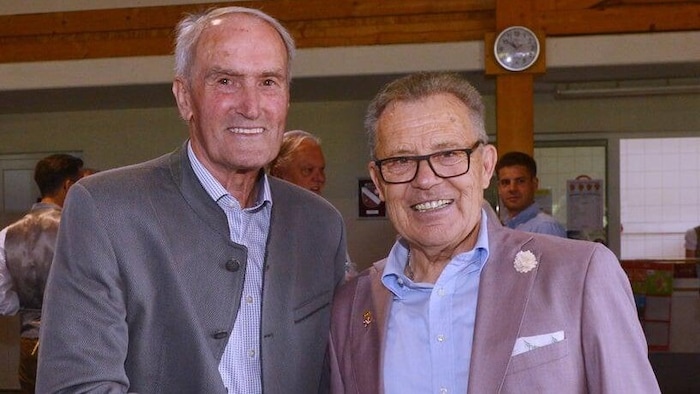 Erik Schinegger mit seinem langjährigen Freund Stefan Sodat.