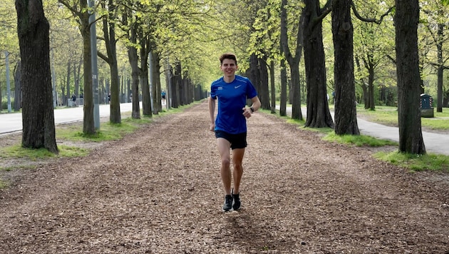 Im April trainierte Aaron Gruen schon im Prater.