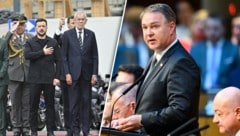 Selenskyj wurde vom Bundespräsidenten empfangen, Vizekanzler Andreas Babler will Österreich als ...